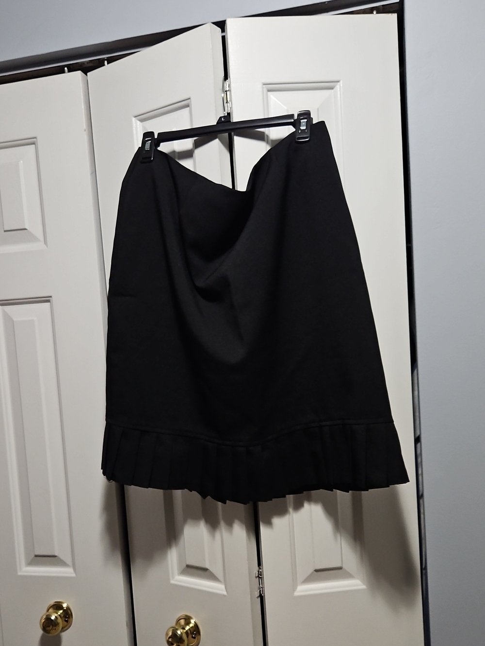 Midi Pleated Hem Dress Skirt